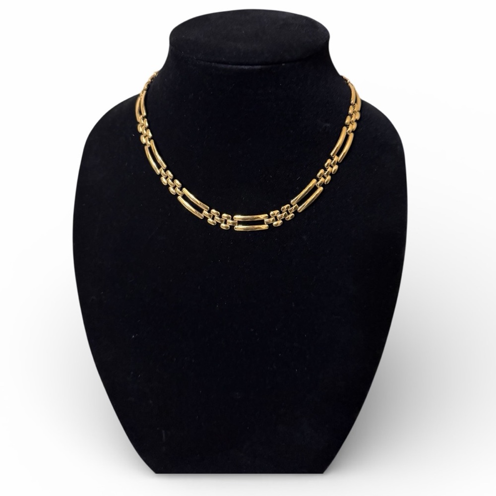 Monet Vintage Gold-Tone Link Necklace